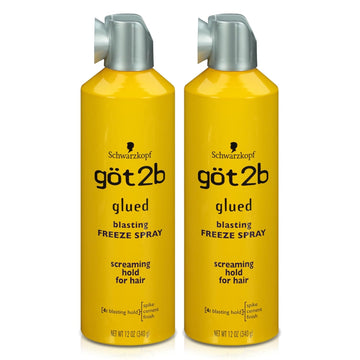 Got2B Glued Spray Wax With 2-In-1 Dual Spray Nozzle, 8 Oz