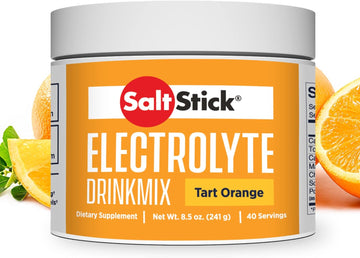 Saltstick Drinkmix Electrolyte Powder Sugar Free | Zero Sugar Electrolyte Drink Mix For Hydration | No Artificial Sweeteners | Orange | 40 Servings