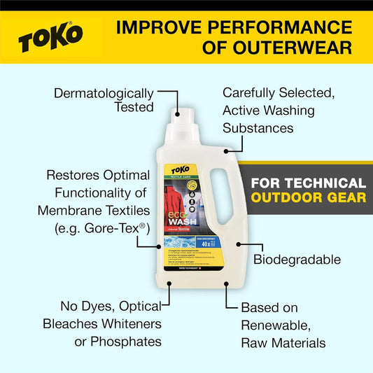 TOKO ECO Textile Wash 1000ml - Detergent for Outdoor Apparel