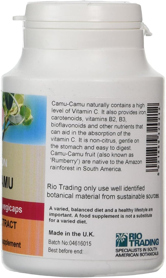 Rio Amazon 500Mg Camu-Camu - Pack Of 60 Vegetarian Capsules