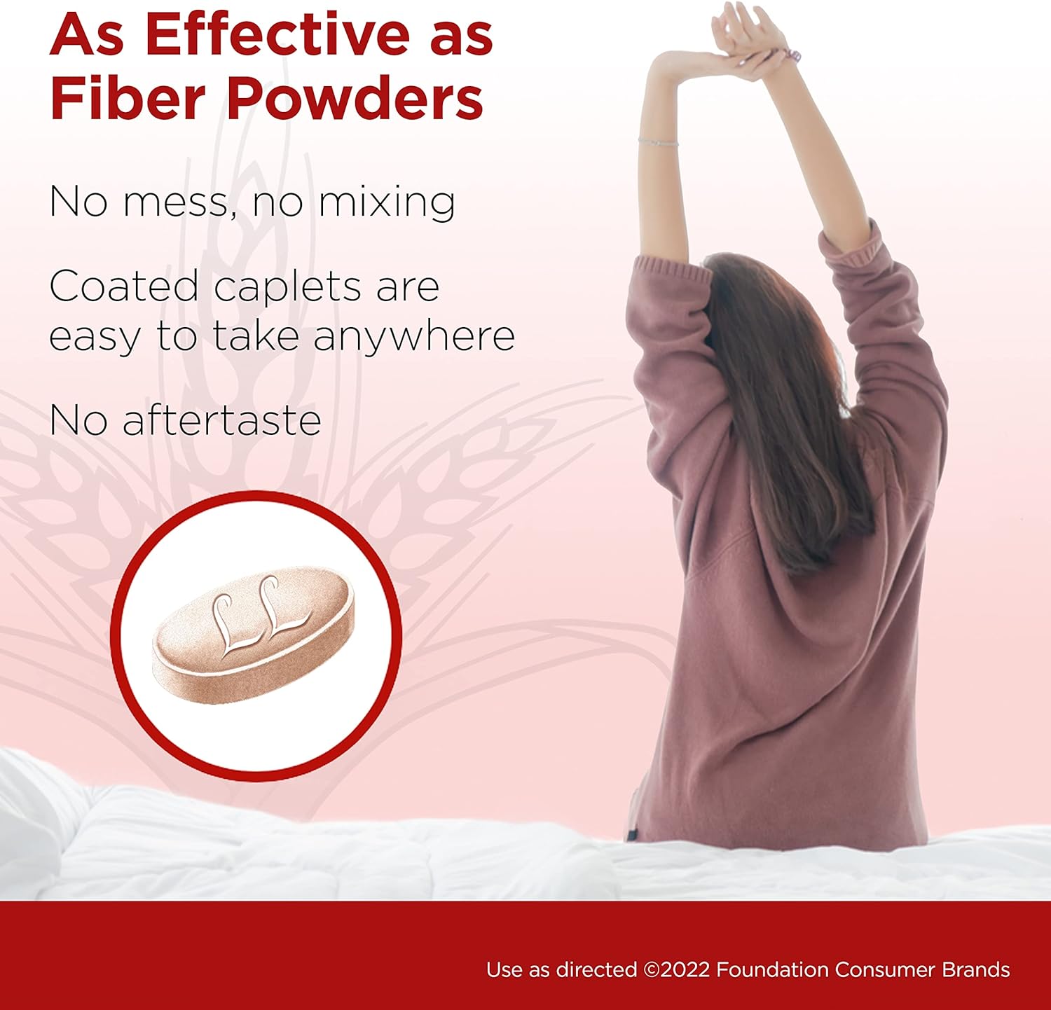 FiberCon Fiber Therapy Coated Caplets, Safe, Simple & Comfortable Insoluble Fiber for Bowel Irregularity, Comfortable Constipation Relief with No Gas or Bloating, 140 Caplets : Health & Household