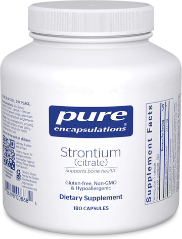 Pure Encapsulations Strontium (Citrate) | Hypoallergenic Dietary Supplement To Support Healthy Bones* | 180 Capsules