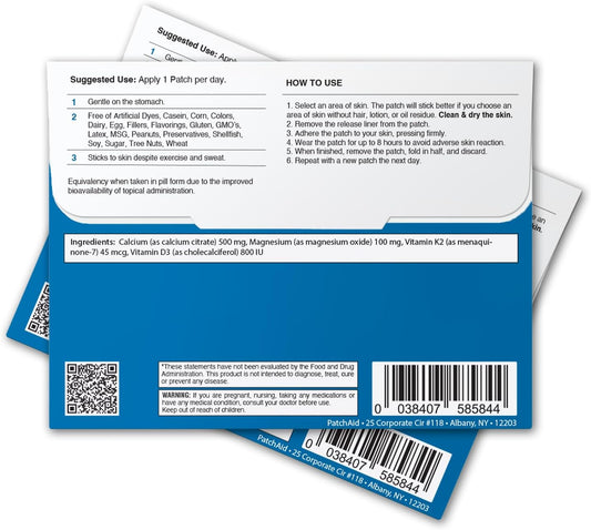 Patchaid Kids D3/Calcium Topical Patch 30-Day Supply