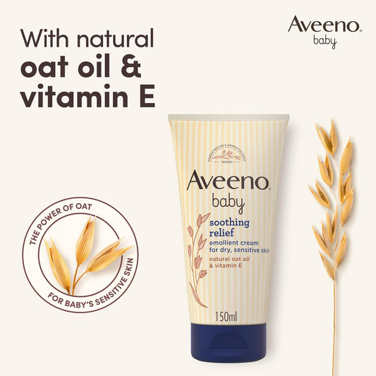 Aveeno Baby, Soothing Relief Emollient Cream 3 X 150 Ml