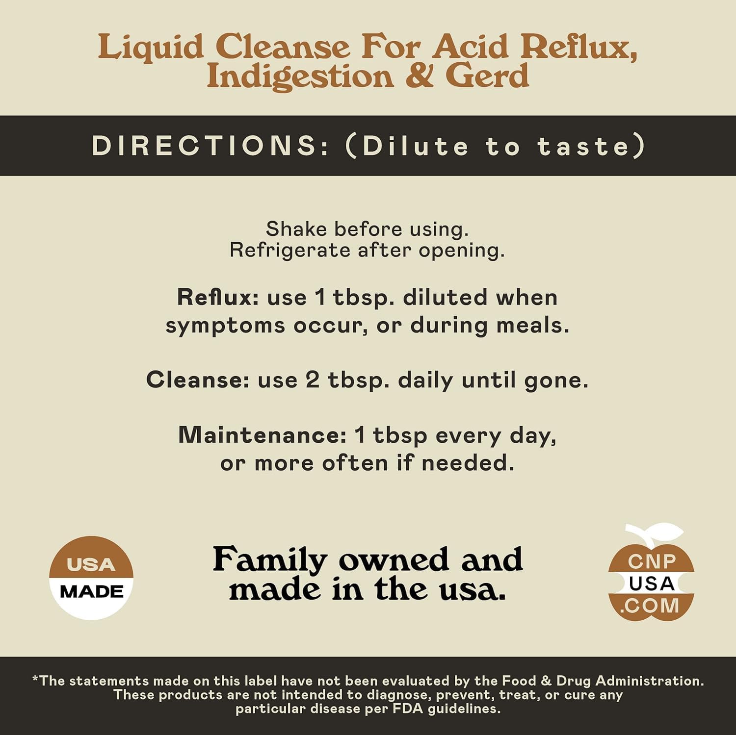 Acid Reflux Complete 8Oz - Natural Organic Liquid Heartburn, Gerd, & Amish Reflux Relief Remedy & Medicine : Health & Household