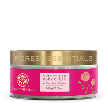 Forest Essentials Indian Rose Absolute Velvet Silk Body Cream, 200G