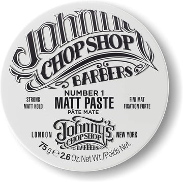Johnny'S Chop Shop - No 1 Matt Paste In A Tin, Strong Hold, Natural Finish (75G)