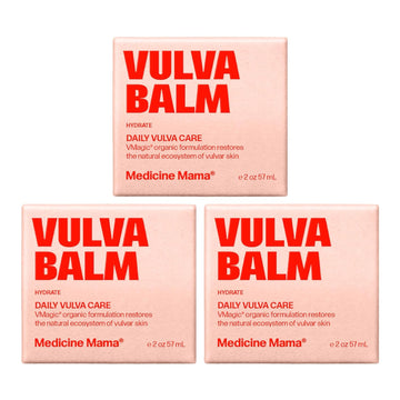 VMAGIC by Medicine Mama Organic Vulva Balm – Intimate Skin Care, Menopause Support - Relieves Feminine Dryness, Itching, Burning, Redness, Irritation – Hormone Free – 3-pack (2 Oz ea)