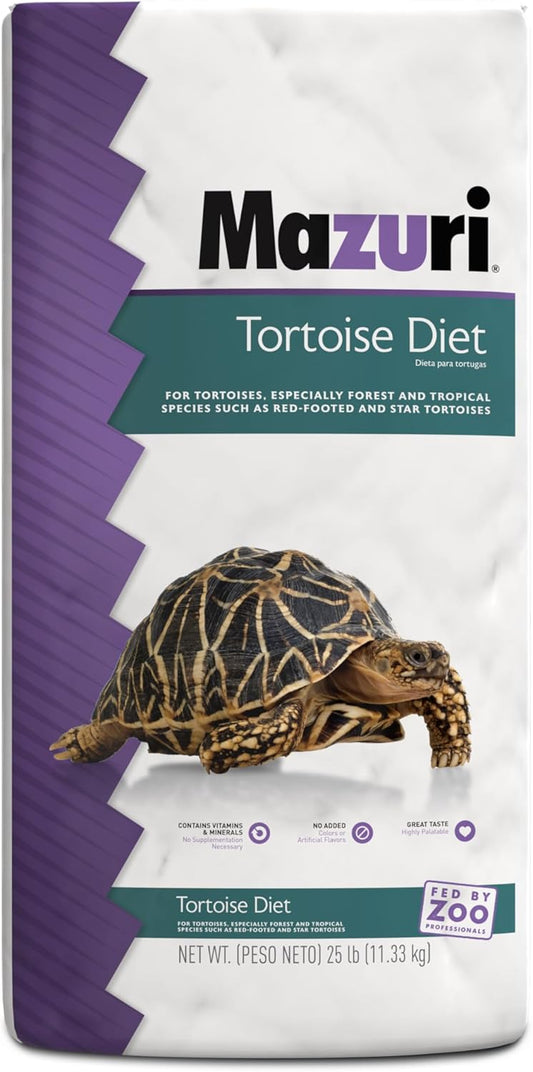 Mazuri | Tortoise Diet | 25 Pound (25 Lb.) Bag