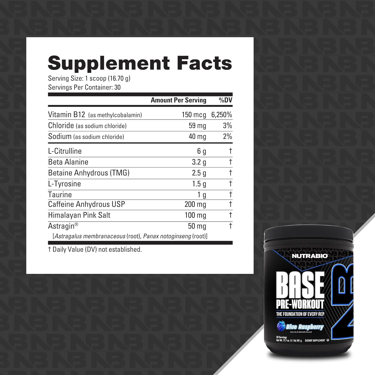 Nutrabio Base Pre-Workout Powder 200Mg Caffeine, Sustained Energy, Focus, Endurance, Pump, Sugar Free, Clean Preworkout For Men And Women - Beta Alanine, L-Tyrosine, 30 Servings - Lemon Lime