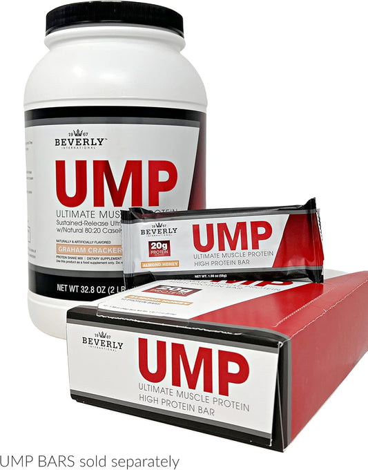 Beverly International Ump Protein Powder, Cookies & Cream. Unique Whey-Casein Ratio Builds Lean Muscle. Easy To Digest. No Bloat. (32.8 Oz) 2Lb .8 Oz
