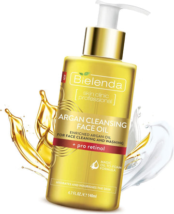 Skin Clinic Professional Gentle Cleaning - Washing Light Argan Face Oil, Pro-Retinol Anti-Age, Anti-Wrinkles