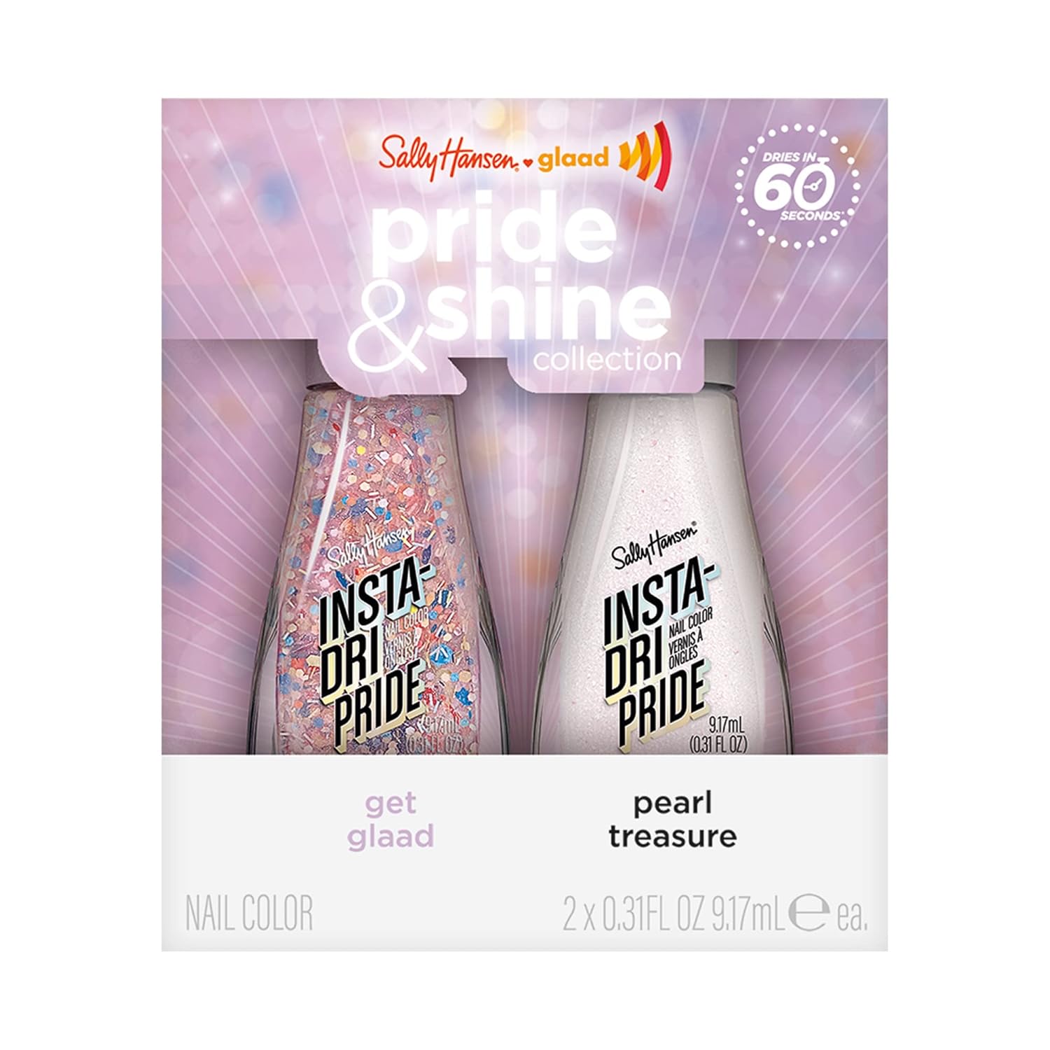 Sally Hansen Insta-Dri X Glaad Get Glaad Duo