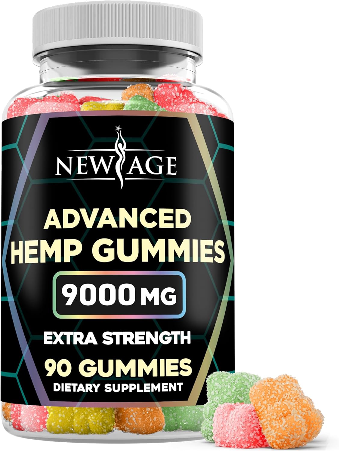 NEW AGE Naturals Advanced Hemp Gummies - Natural Hemp Oil Infused Gumm