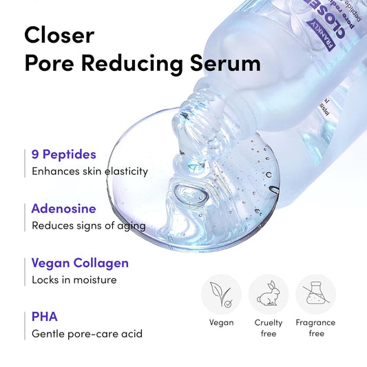 Closer Toner Pads + Serum + Cleansing Oil | Frankly Pore Care Routine | For Sensitive Skin