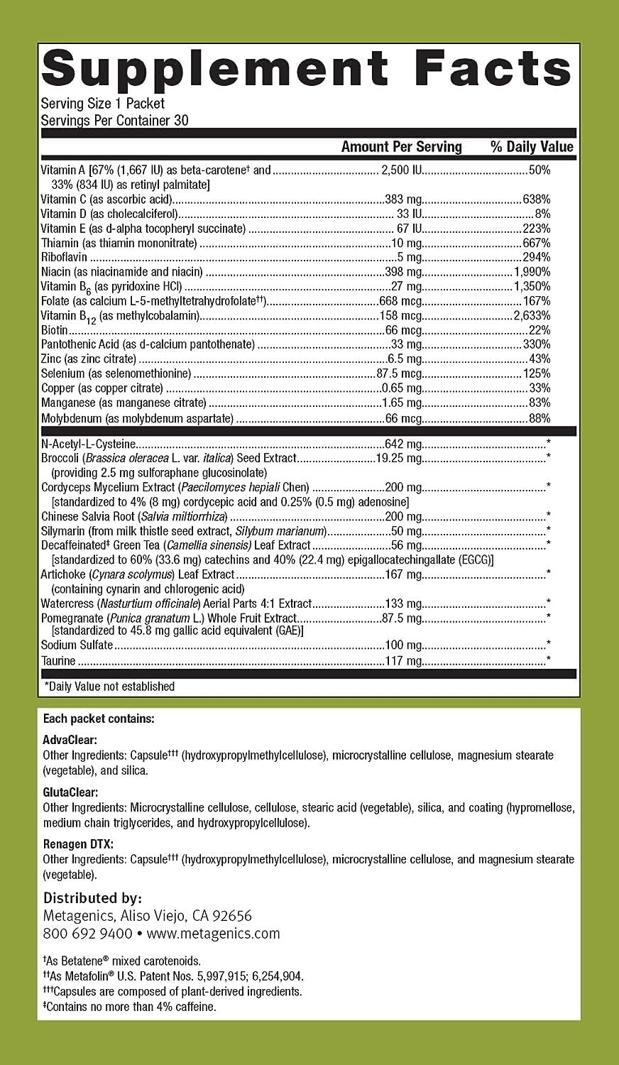 Metagenics Clear Change Daily Essentials (30 Packets) : Health & Household