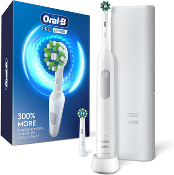 Oral-B Pro Limited Electric Toothbrush With (2) Brush Heads, Rechargeable, White