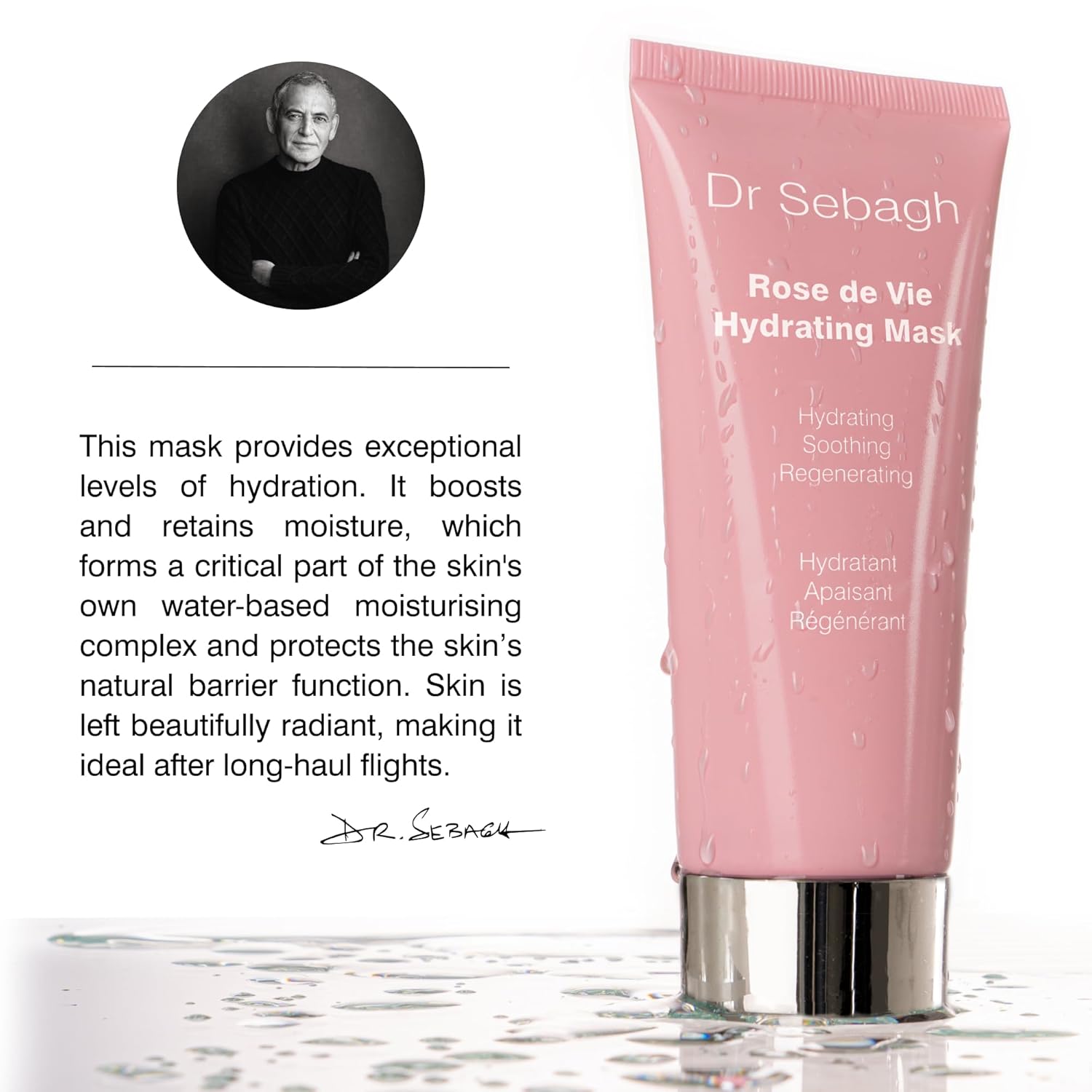 Dr Sebagh - Rose De Vie Hydrating Face Mask [Beautifully Radiant Skin] - Hydrating Mask For Face - Jet Lag Mask For Glowing Skin - Overnight Moisturizer Face Mask - Glow Sleep Mask (3.38 Fl. Oz.) : Beauty & Personal Care
