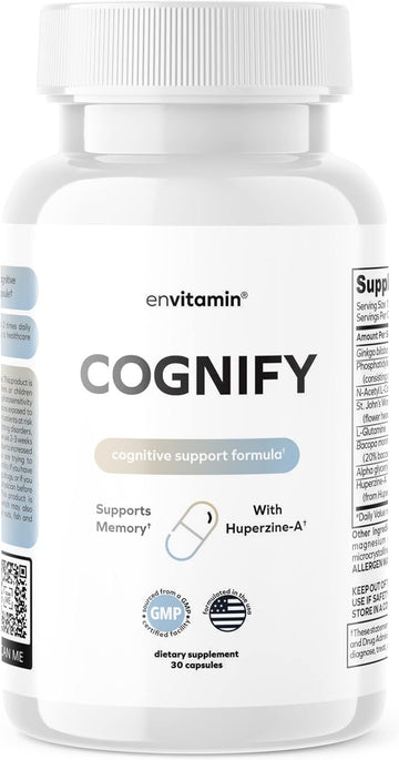 Cognify Natural Focus And Cognitive Support Formula 30 Count