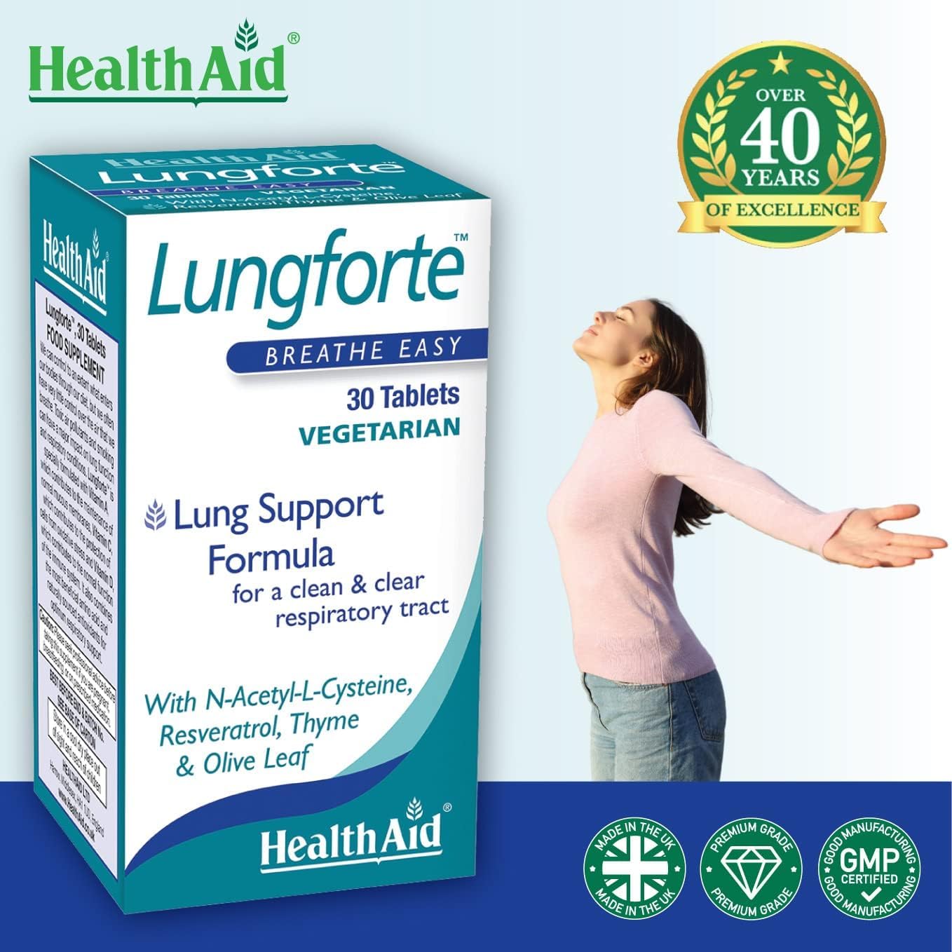 Healthaid Lungforte - 30 Tablets