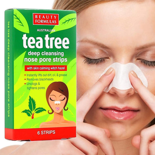 Beauty Formulas Australian Tea Tree Deep Cleansing Nose Pore Strips X 18