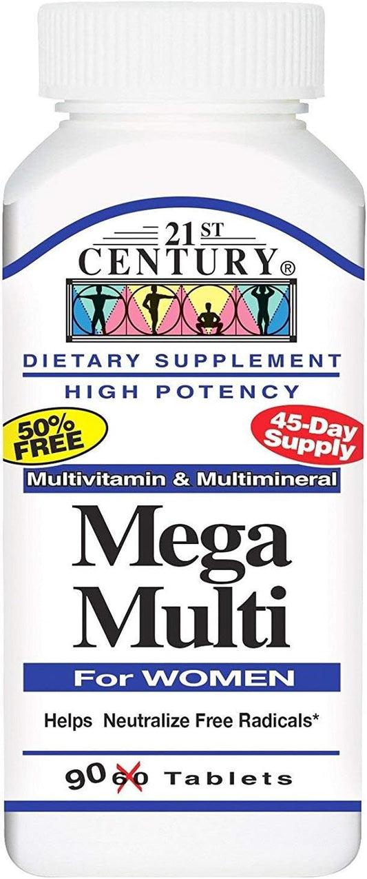 21st Century Mega Multi for Women - 90 Tablets, Pack of 2