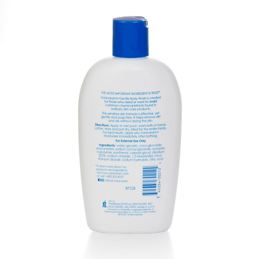 Vanicream Gentle Body Wash -12 Fl Oz - Formulated Without Common Irritants For Those With Sensitive Skin