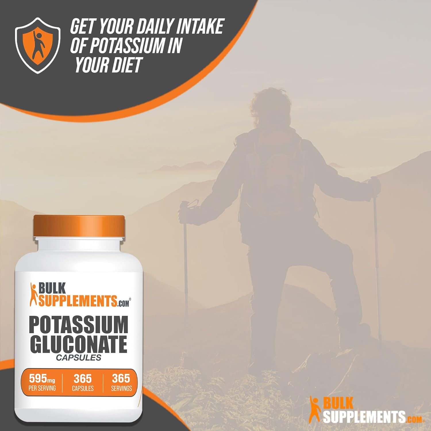 BulkSupplements.com Potassium Gluconate Capsules - Potassium Gluconate