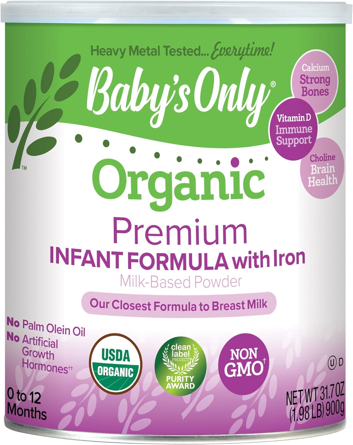 Baby's Only Organic Dairy Toddler Formula, 12.7 Oz (Pack of 1) | | USDA Organic | Clean Label Project Verified | Brain & Eye Health | Baby Formula Powder