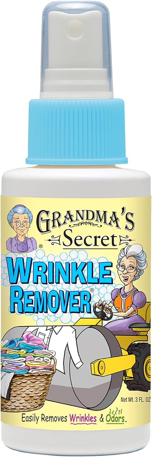 Grandma's Secret Wrinkle Remover Spray - Easily Removes Wrinkles & Odors - Wrinkle Release, Fabric Refresher Spray, Chlorine, Bleach and Toxin-Free - 3 Ounce