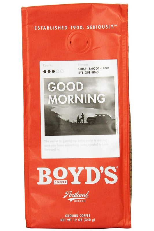 Boyd's Coffee, Ground Coffee, Good Morning, Bag (Pack of 2)