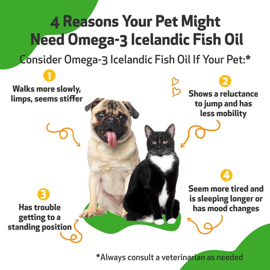 Pet Wellbeing Wild Alaskan Salmon Oil For Dogs & Cats - Daily Omega-3 Fish Oil For Healthy Skin, Coat, Mobility, Joints, Heart Health - Epa, Dha - 16 Fl Oz (473 Ml)