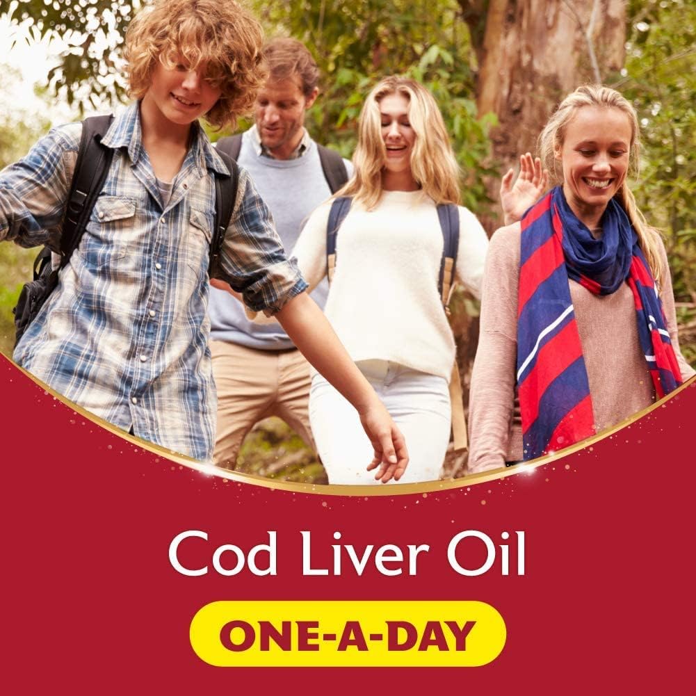 Seven Seas Cod Liver Oil Tablets With Omega-3, Fish Oil, One A Day, 4 Months Supply (120 Capsules), EPA & DHA, With High Strength Vitamin D & A : Amazon.co.uk: Health & Personal Care