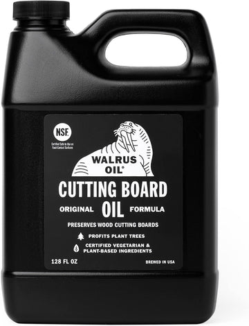 WALRUS OIL - Cutting Board Oil and Wood Butcher Block Oil, 128 oz / 1 gallon Jug