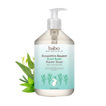 Babo Botanicals Lavender Dream Hand Soap - Manuka Oil, Shea Butter, Lavender Oil & Aloe - For All Ages - Sensitive Skin - Vegan