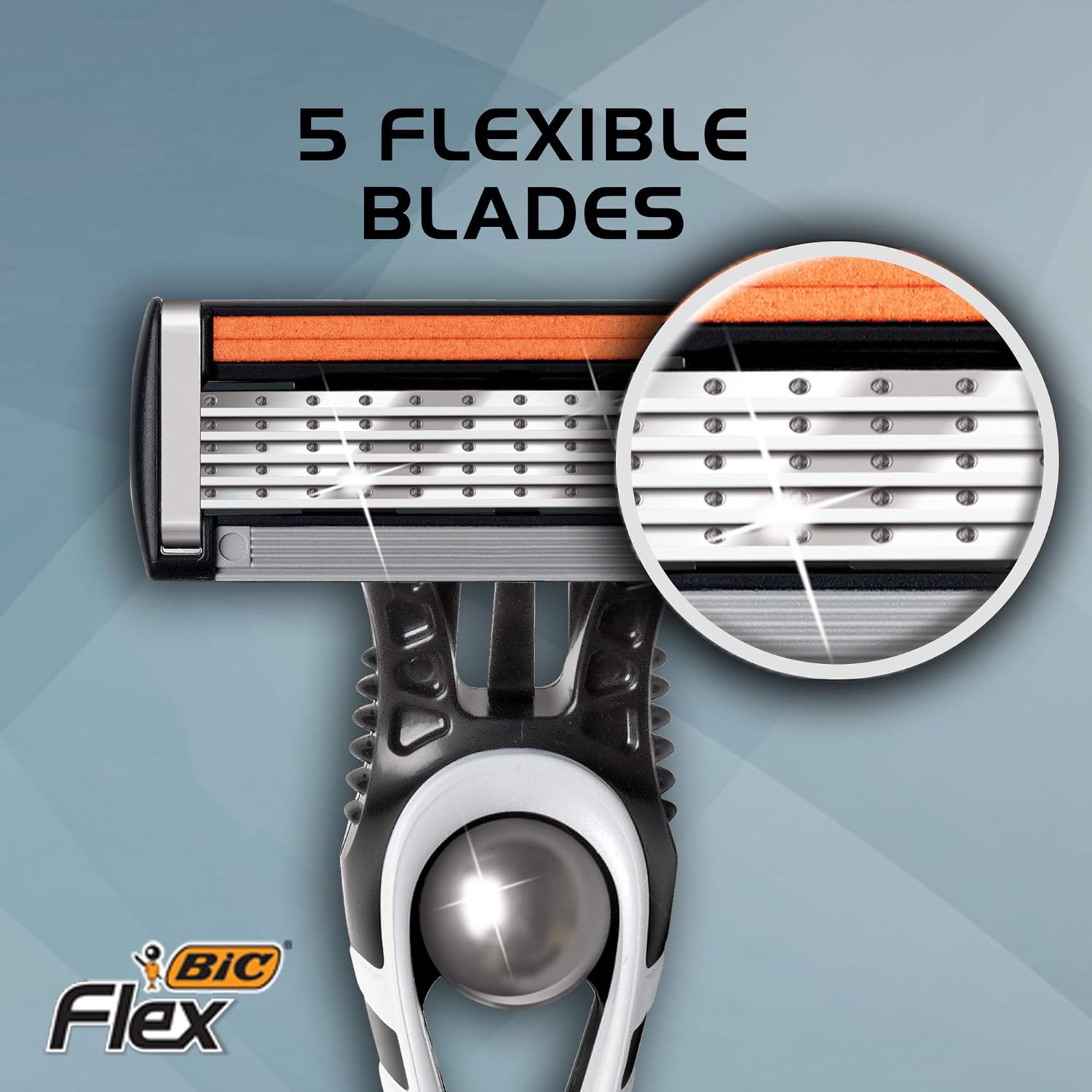 BIC Flex 5 Titanium Men's Disposable Razor, Five Blade, 3 Count, Adjusting Blades for an Ultra-Close Shave : Beauty & Personal Care