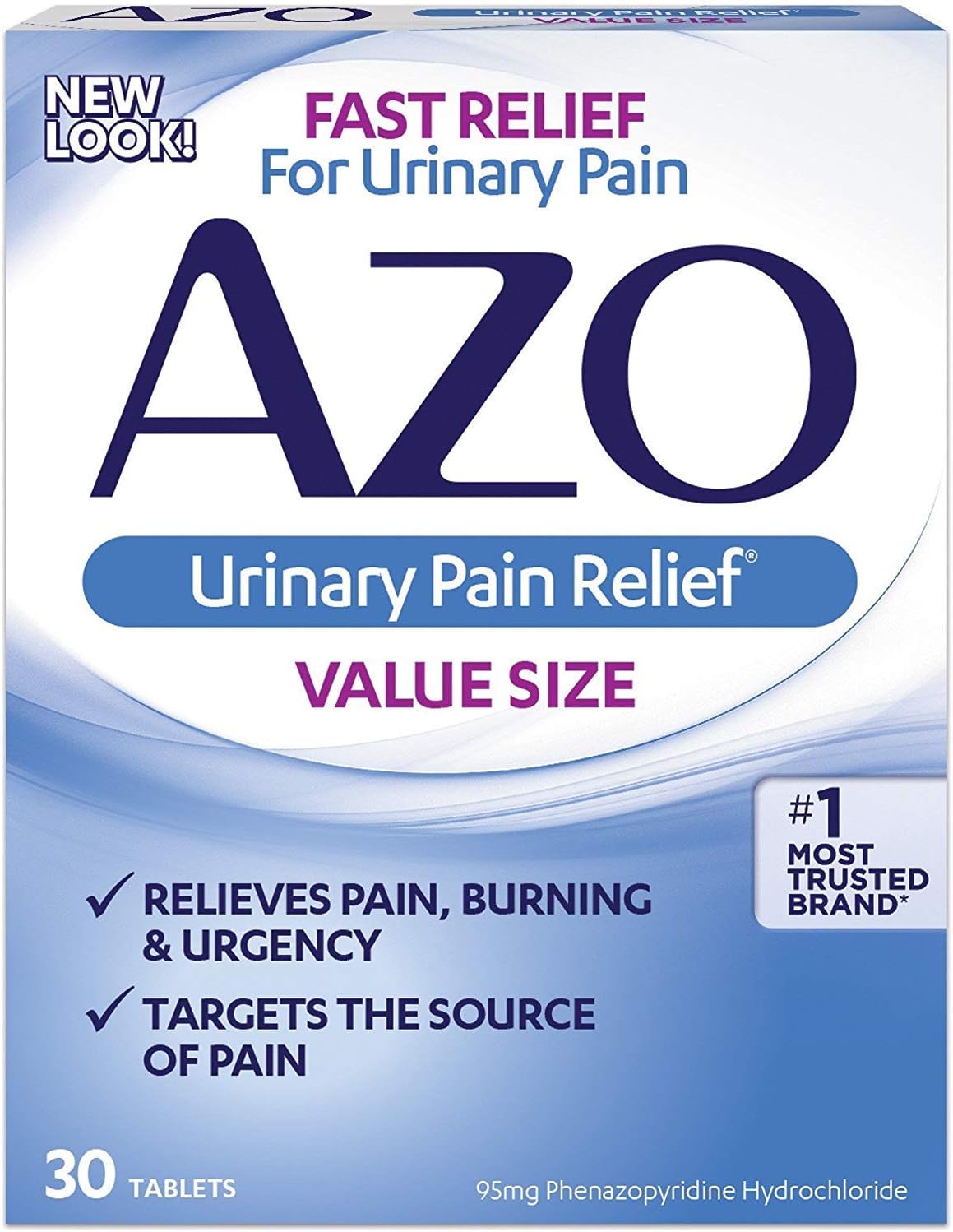 Azo Standard Urinary Pain Relief - 30 Tablets