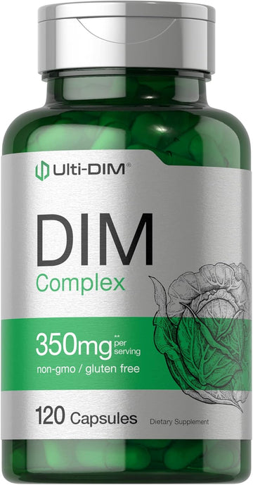 Horbäach Dim Complex Supplement 350Mg | 120 Capsules | Diindolylmethane | With Broccoli & Kale | Non-Gmo, Gluten Free