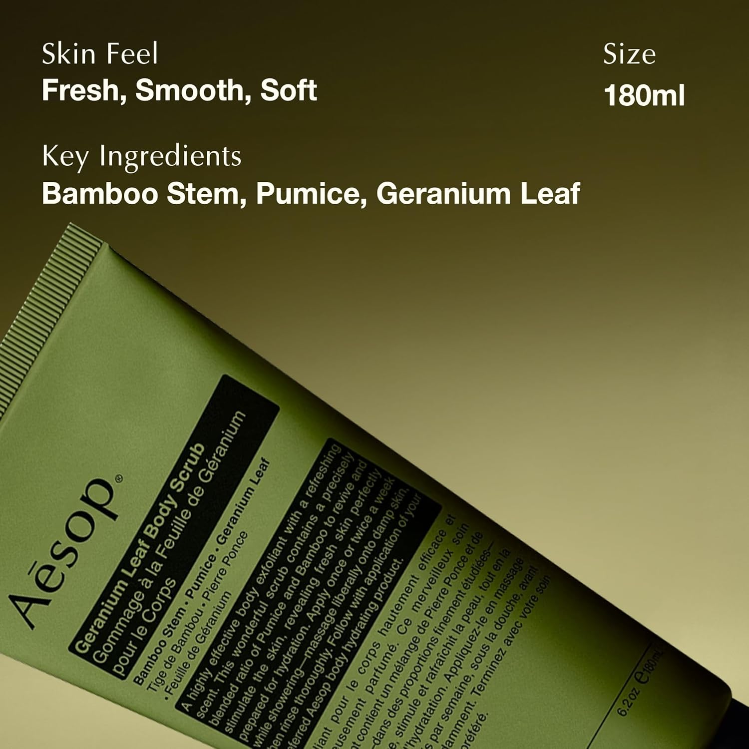 Aesop Geranium Body Care Trio (Body Cleanser 3.3 Oz + Body Balm 3.3 Oz + Body Scrub 6.2 Oz) : Beauty & Personal Care