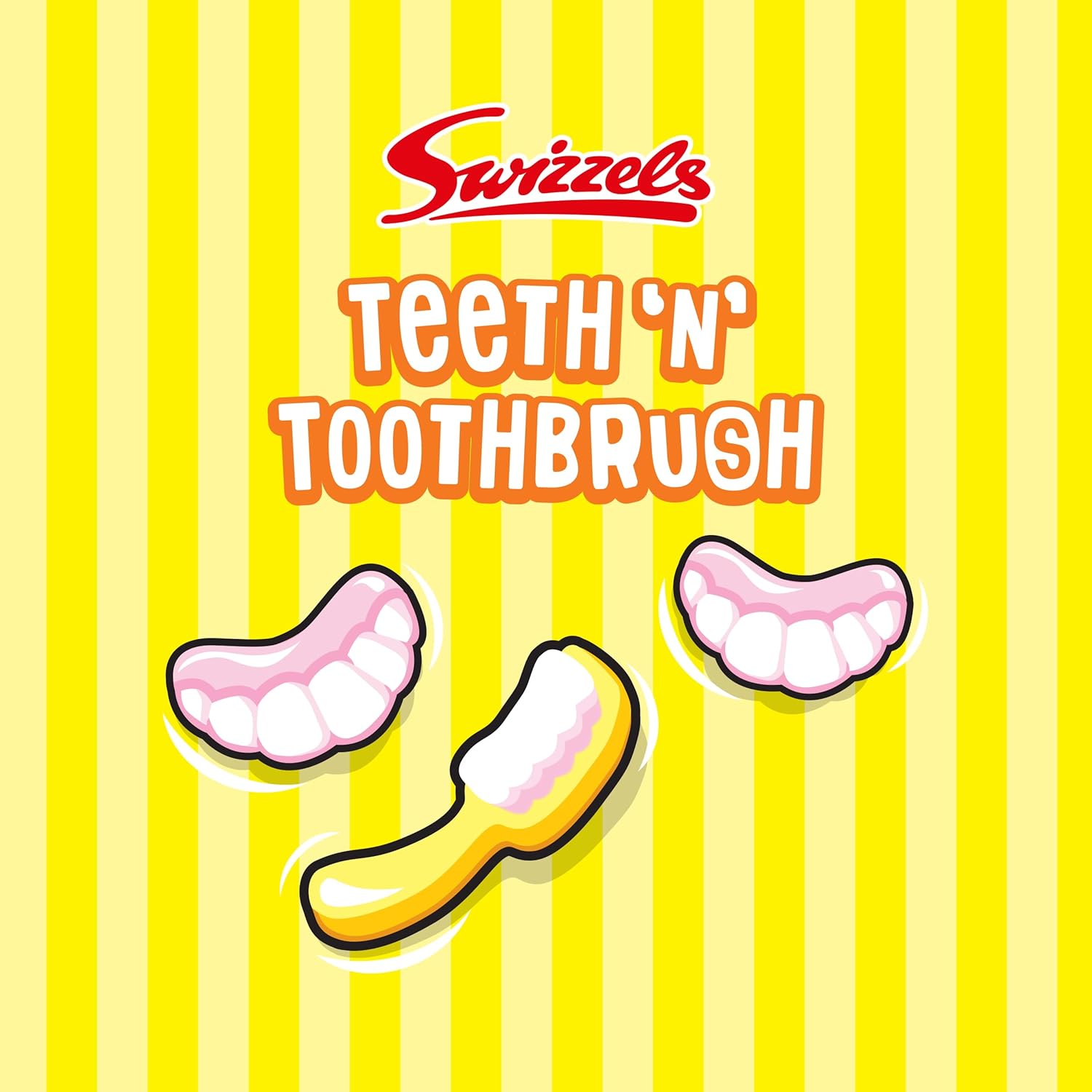 Swizzels Sweet Tubs Sweet Teeth N Toothbrush Foam Gums Fruit Flavour Gums Sharing Tub of Sweets Free From Artificial Colours 120 Sweets Approximately : Amazon.co.uk: Grocery