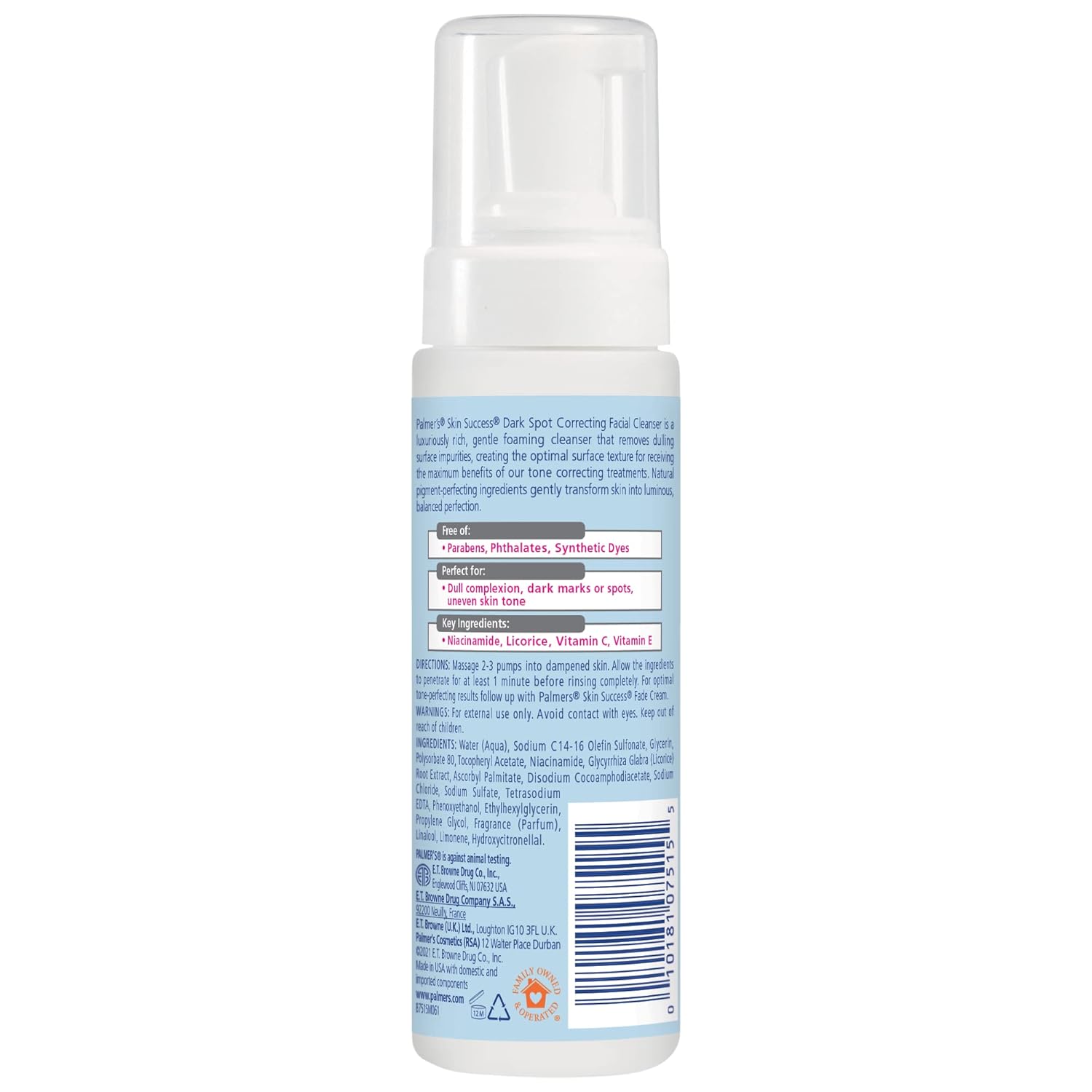 Palmer'S Skin Success Eventone Foaming Facial Cleanser, Dark Spot Correcting Face Wash For Uneven Skintone And Acne Scars, 5 Oz : Beauty & Personal Care