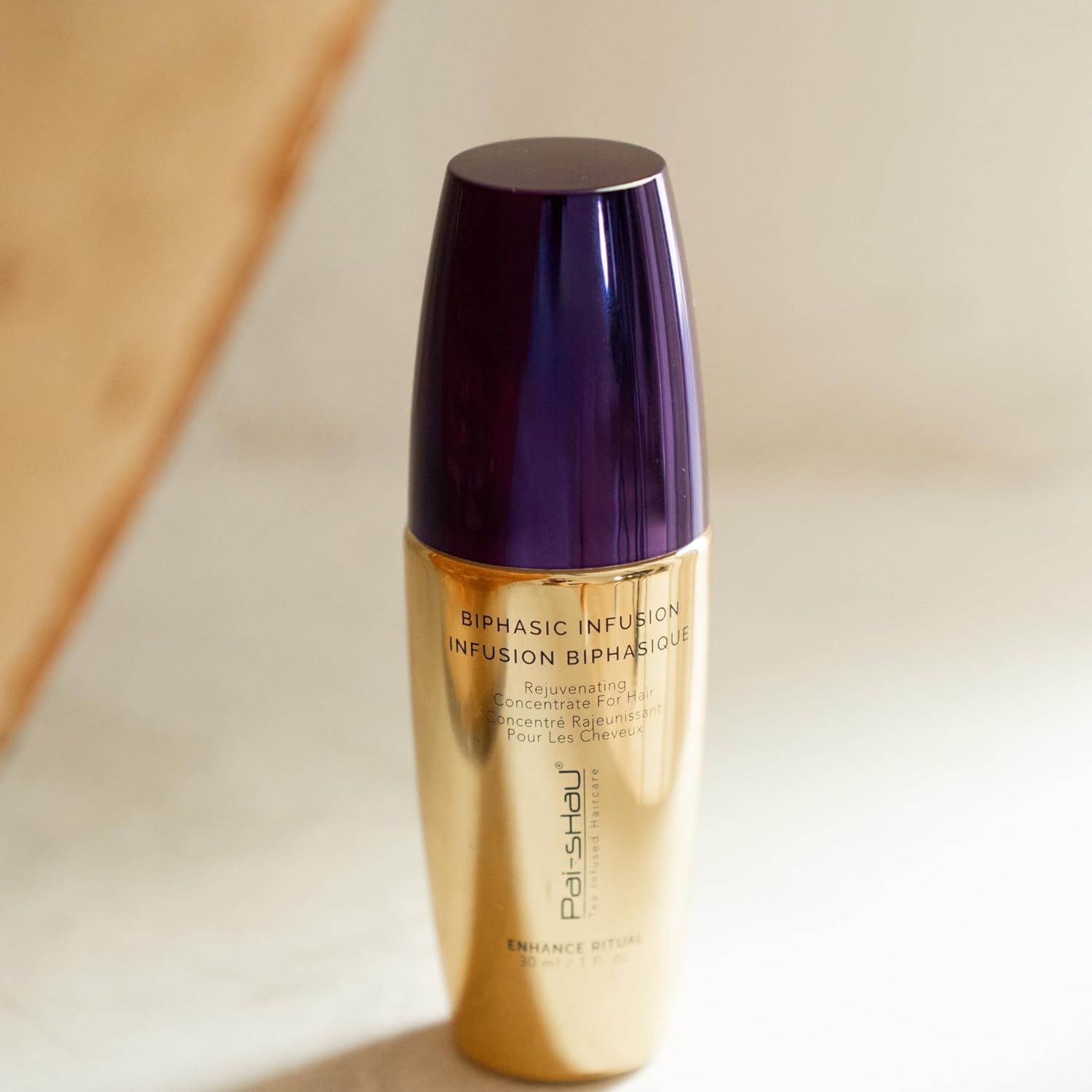 Pai-Shau Biphasic Infusion - Oil-Free Hair Rejuvenating Serum - Provides Shine, Thermal, And Environmental Protection - 1 Fl Oz
