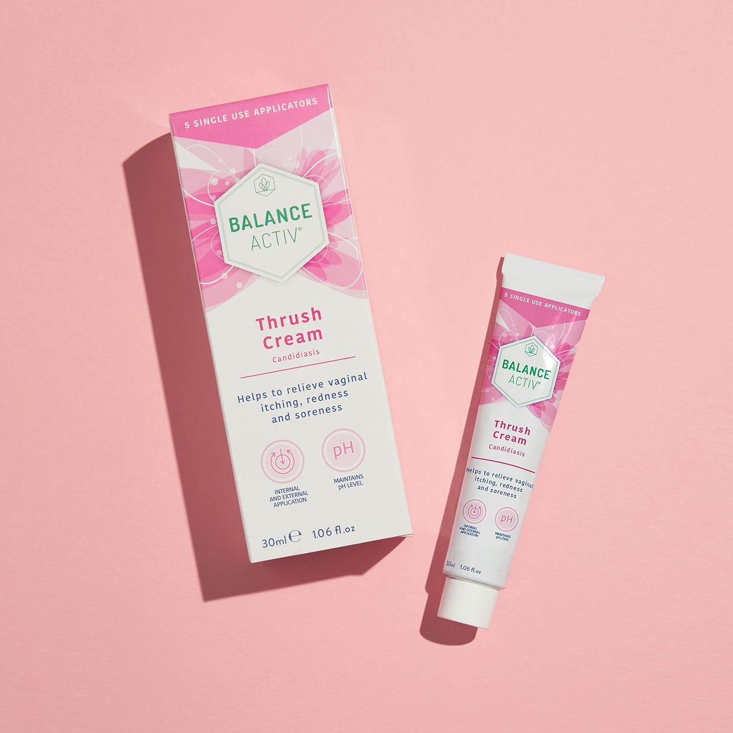 Balance Activ | Thrush Cream | Internal & External Use | Works Naturally | Relieves Symptoms & Prevents Recurrence | 5 Applicators (30ml) | Pack of 3 : Amazon.co.uk: Beauty