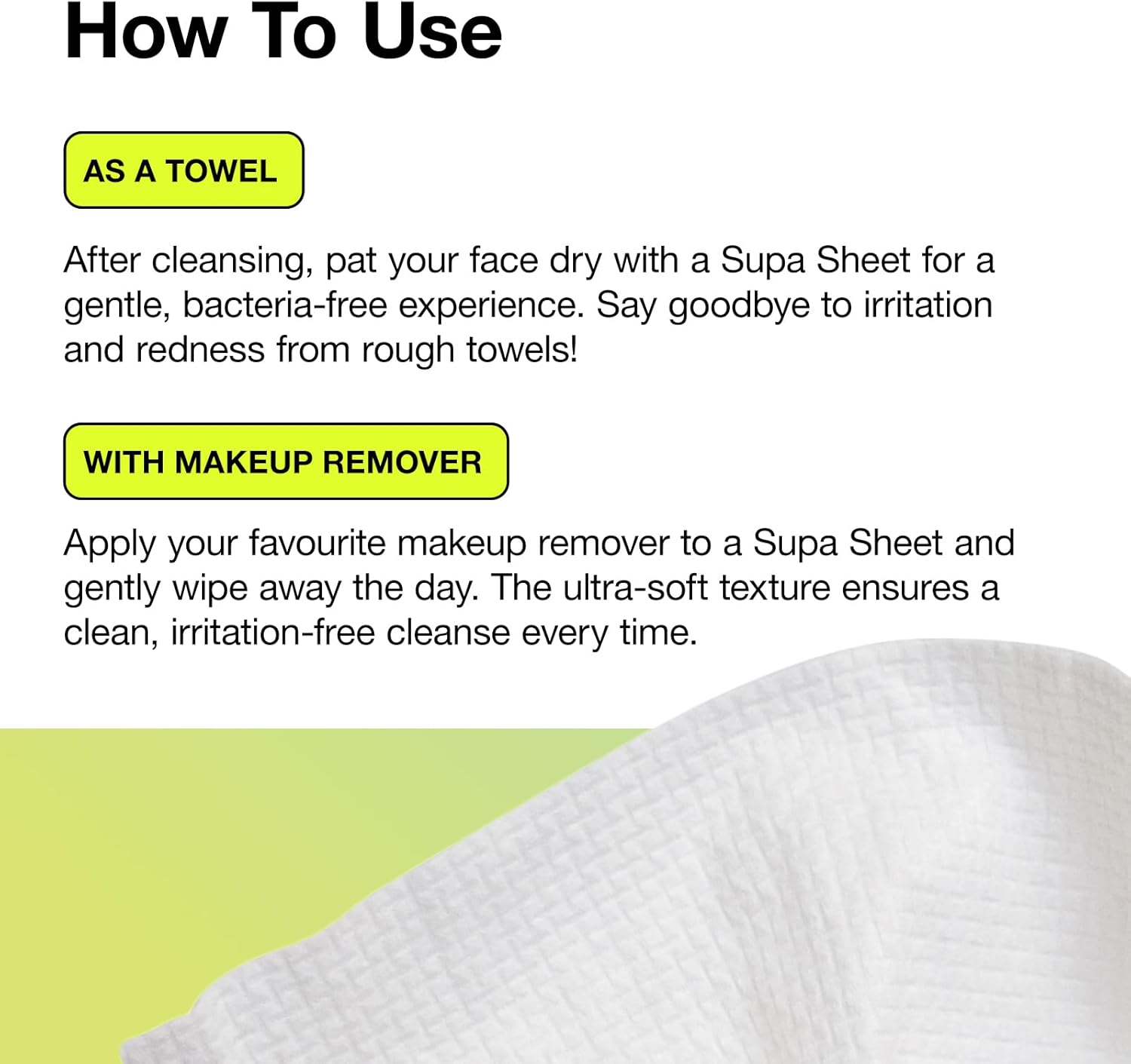 Carbon Theory Supa-Sheets XL Facial Cleansing Towels - 50 x Biodegradable Face Towels Single-Use - Ultra-Soft 100% Cotton - Makeup Remover Cleansing Wipes : Amazon.co.uk: Beauty