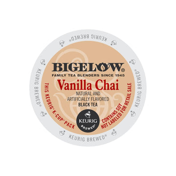 Bigelow Vanilla Chai Black Tea Keurig K-Cups, 24 Count Box (Pack Of 1), Caffeinated 24 K-Cup Pods Total