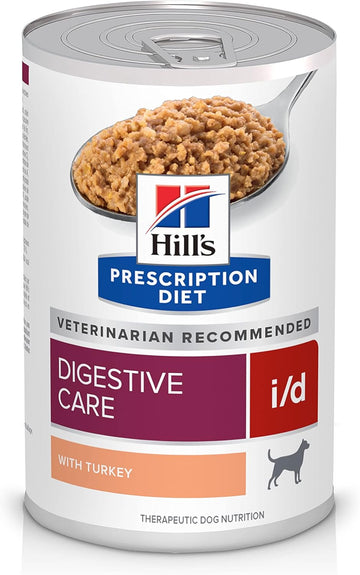 Hill'S Prescription Diet I/D Digestive Care With Turkey Canned Dog Food, Veterinary Diet, 13 Oz, (Pack Of 12) Wet Food