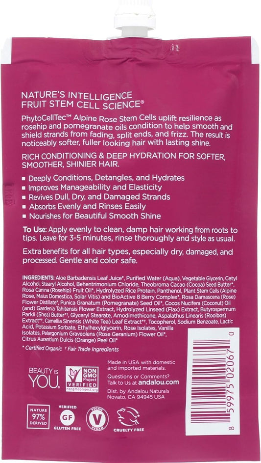 Andalou Naturals 1000 Roses Complex Color Care Deep Conditioning Hair Mask 1.5 Oz. Hair Care