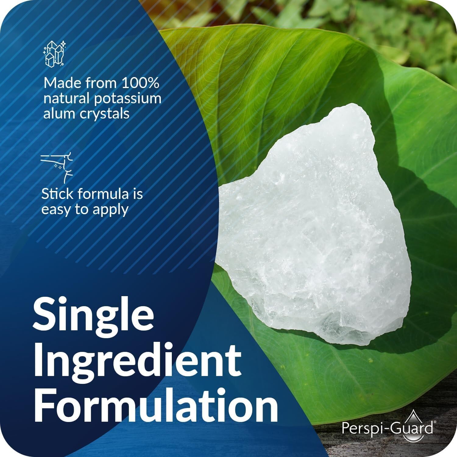 Perspi-Guard 100% Natural Deodorant for Men & Women, Vegan, Aluminium Free Deodorant Made from Tawas Crystals to Prevent Sweat & Odour, 60 g, 3-Pack : Amazon.co.uk: Beauty