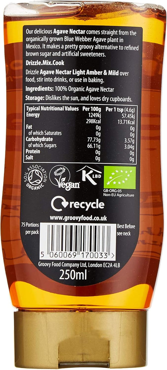 Groovy Food Co. Agave Nectar Sweetener, 250Ml