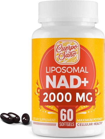 2000 Mg Nad Supplement, Liposomal Nad+ With High Absorption, More Efficient Than Nicotinamide Riboside, Pure & Plus Boosting Supplement, Aging Defense, Metabolism & Cellular, 60 Softgels